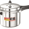 Prestige Popular Plus Induction Base Aluminium Outer Lid Pressure Cooker, 6.5 Litres, Silver